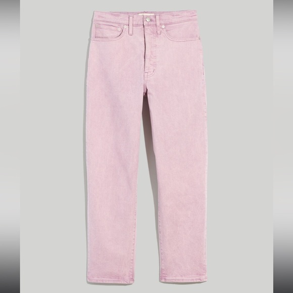 Madewell Garment Dyed Balloon Barrel Jeans Grape NWT - Picture 5 of 6